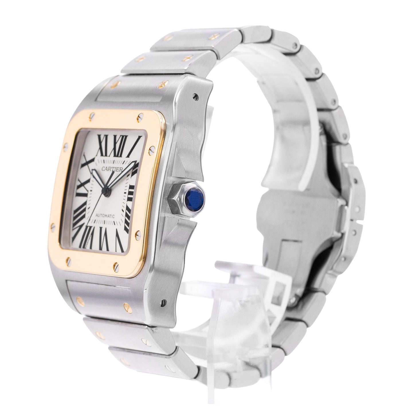 Cartier Santos 100  Steel & Yellow Gold
