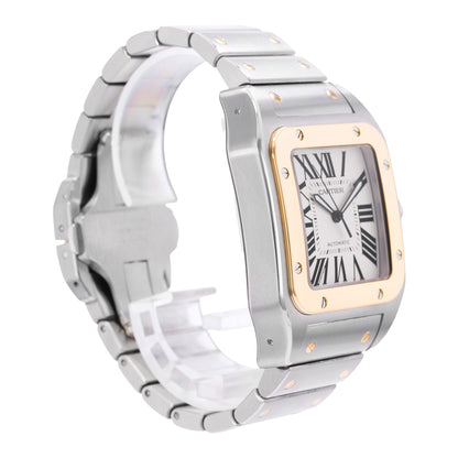Cartier Santos 100  Steel & Yellow Gold
