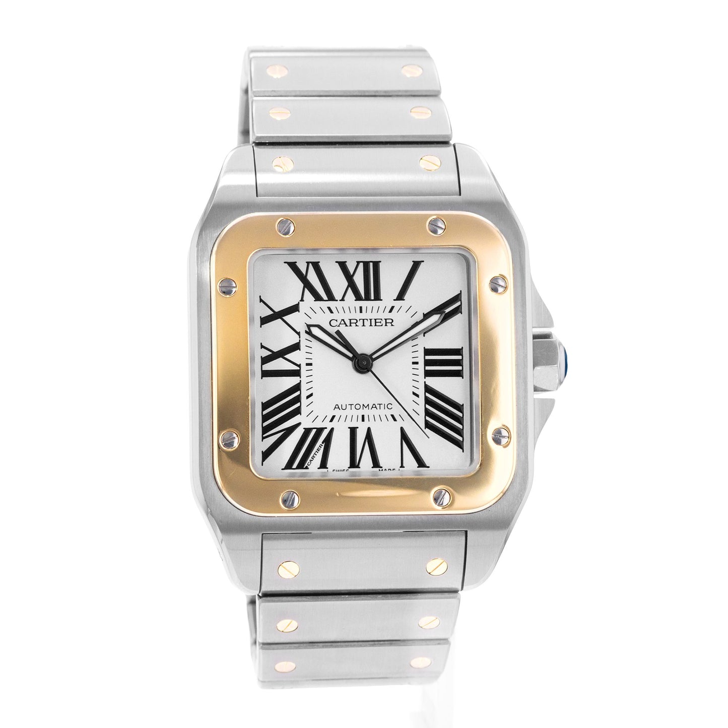 Cartier Santos 100  Steel & Yellow Gold