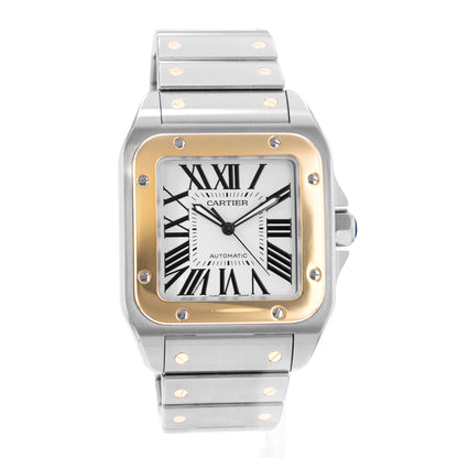 Cartier Santos 100  Steel & Yellow Gold