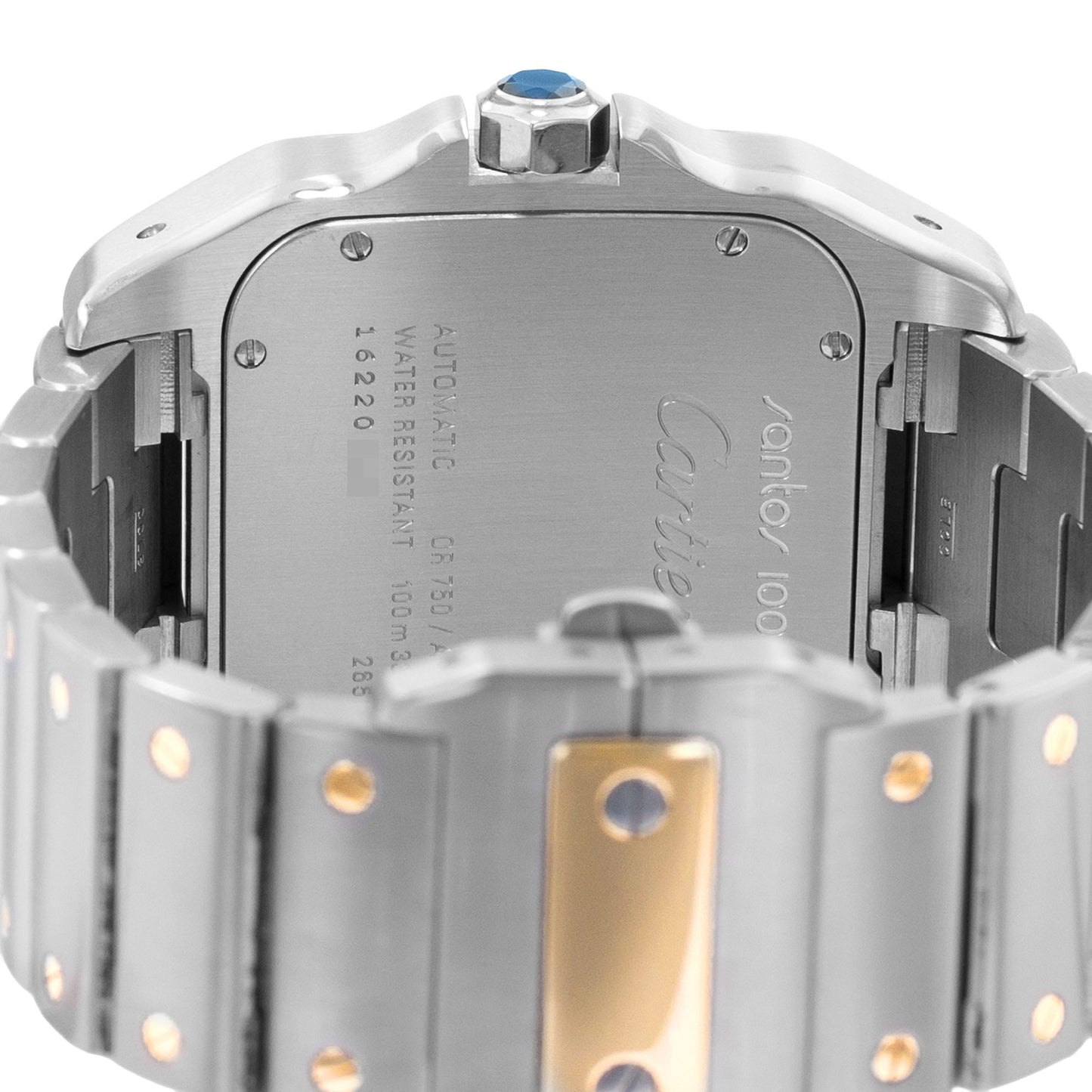 Cartier Santos 100  Steel & Yellow Gold