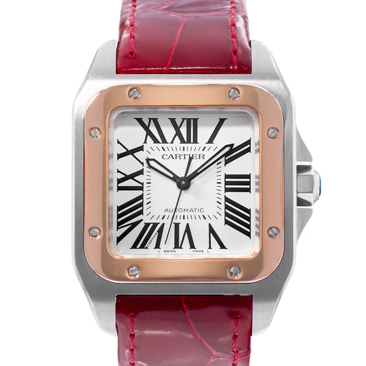 Cartier Santos 100 Steel & Rose Gold
