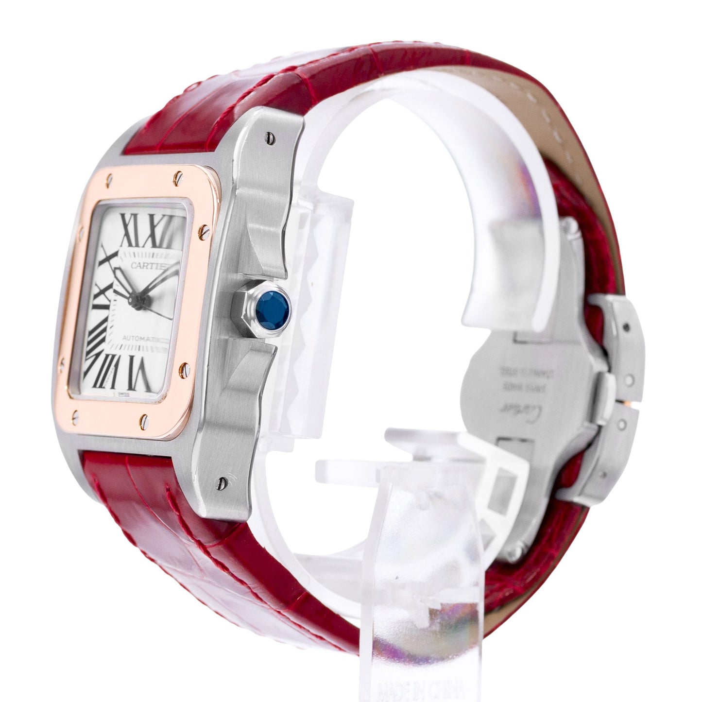 Cartier Santos 100 Steel & Rose Gold