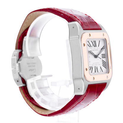 Cartier Santos 100 Steel & Rose Gold