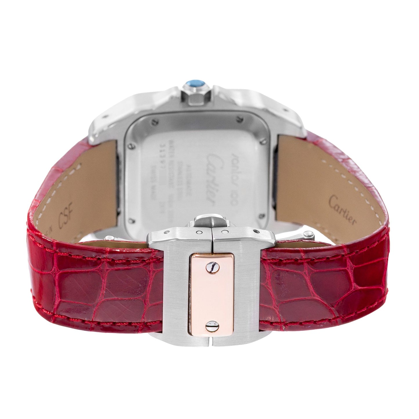 Cartier Santos 100 Steel & Rose Gold