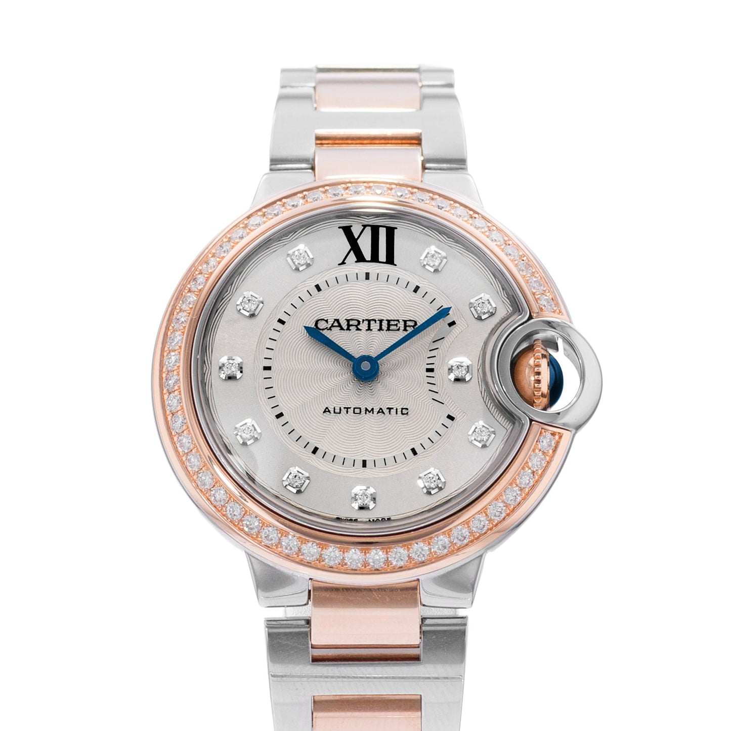 Cartier Ballon Bleu 33mm Steel & Rose Gold