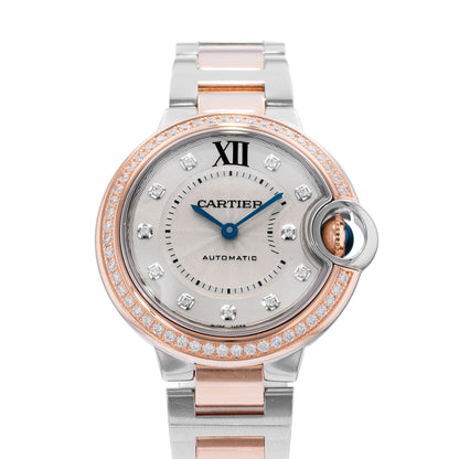 Cartier Ballon Bleu 33mm Steel & Rose Gold