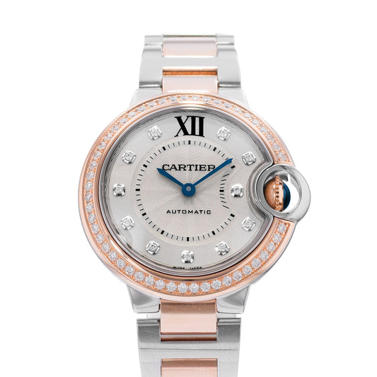 Cartier Ballon Bleu 33mm Steel & Rose Gold