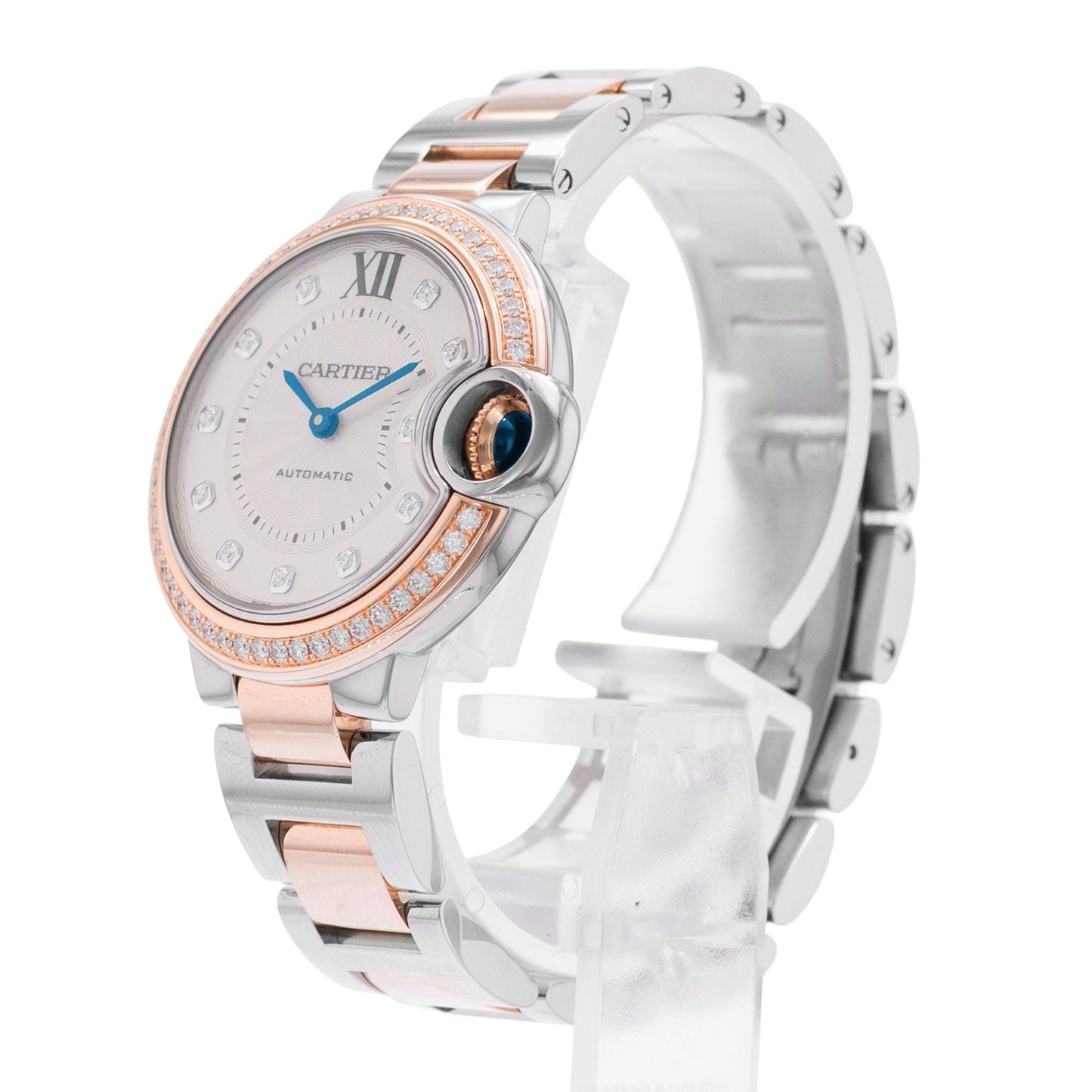 Cartier Ballon Bleu 33mm Steel & Rose Gold