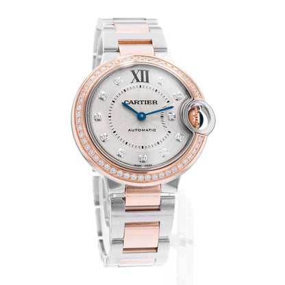 Cartier Ballon Bleu 33mm Steel & Rose Gold