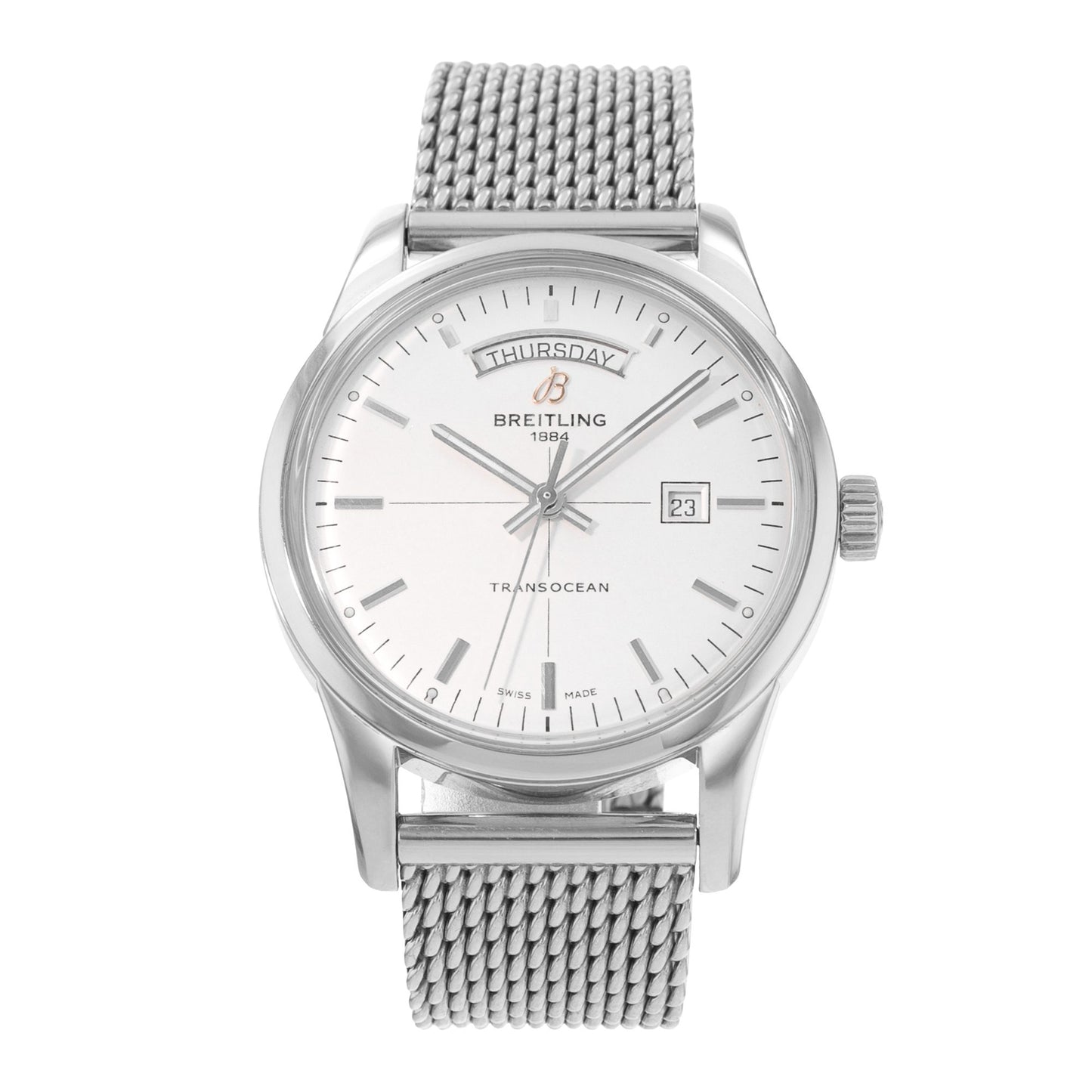 Breitling Transocean Day & Date Steel