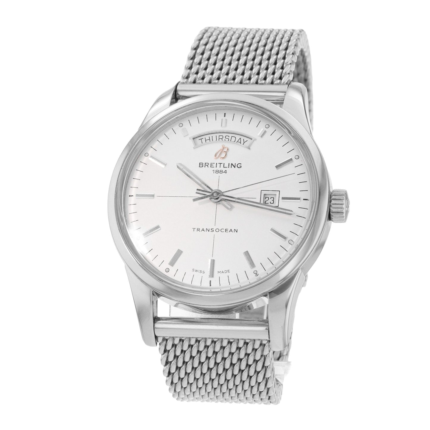 Breitling Transocean Day & Date Steel