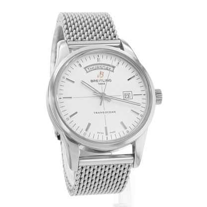 Breitling Transocean Day & Date Steel