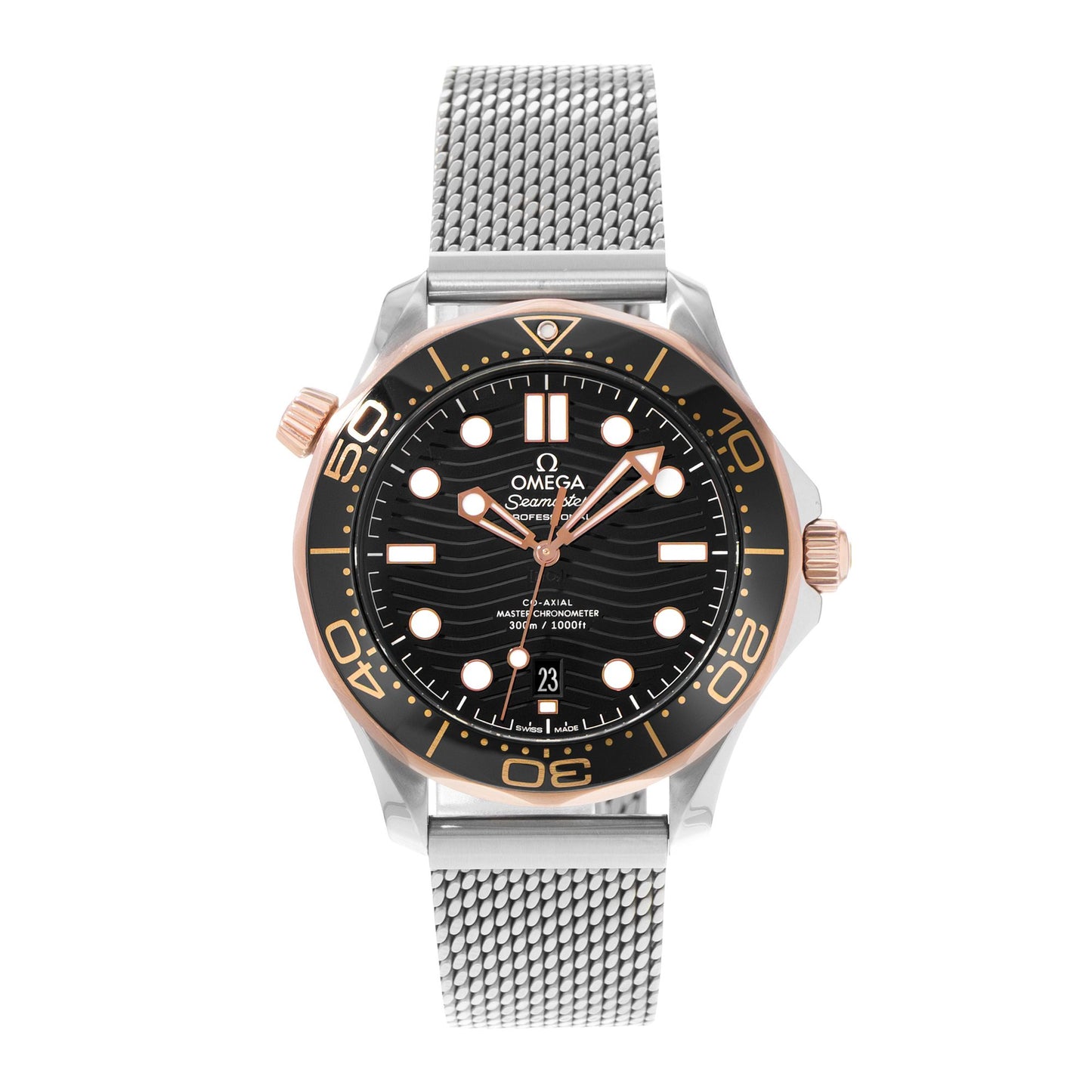 Omega Seamaster Diver 300 M Steel & Rose Gold