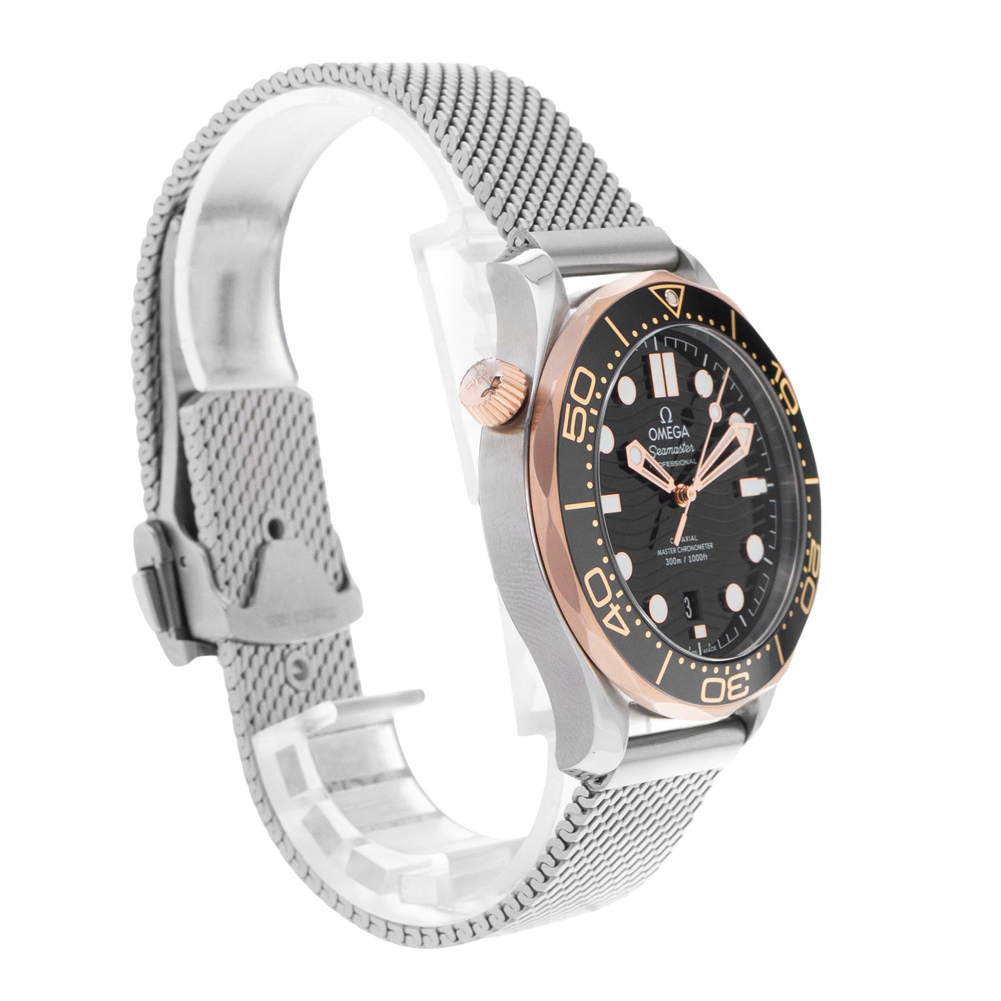 Omega Seamaster Diver 300 M Steel & Rose Gold