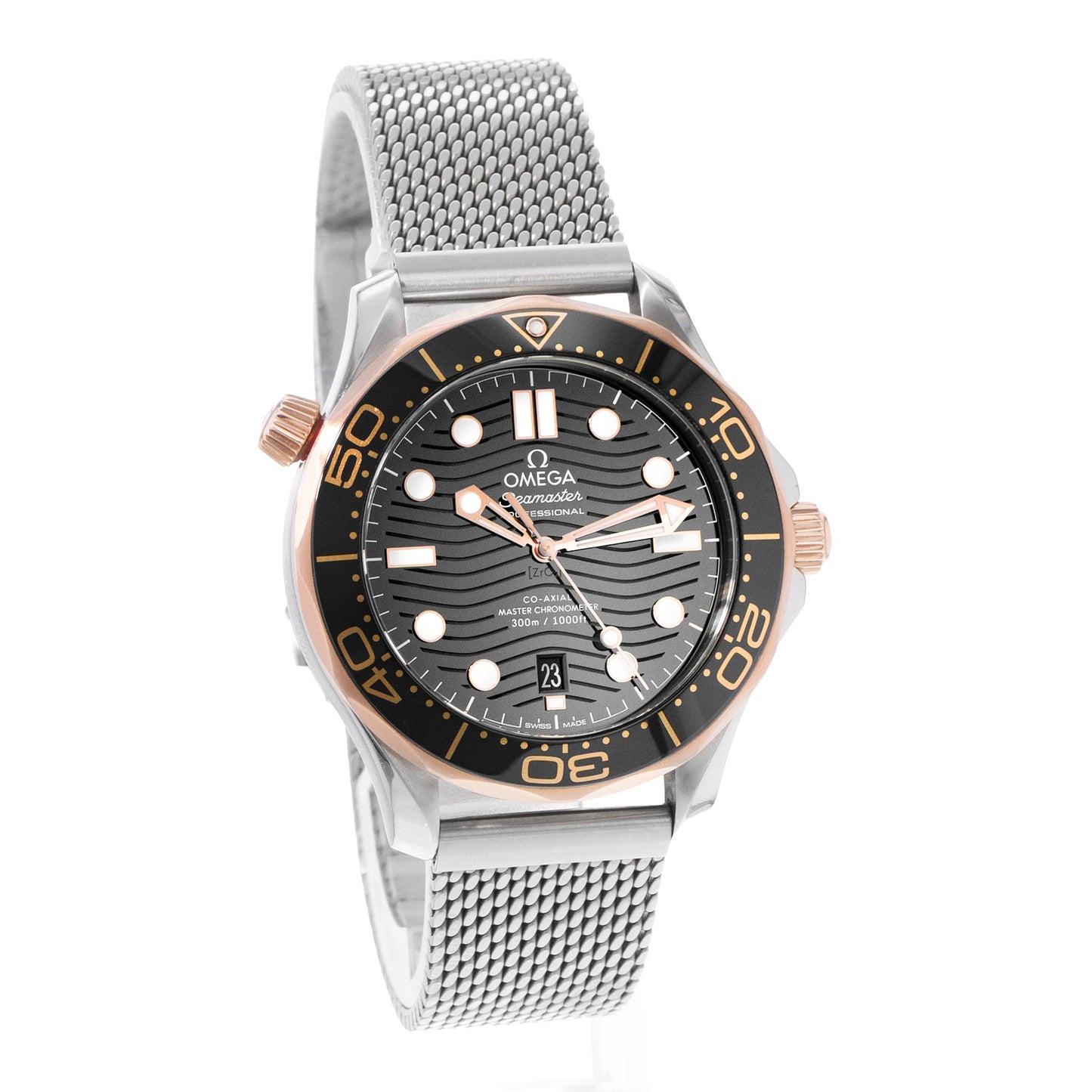 Omega Seamaster Diver 300 M Steel & Rose Gold