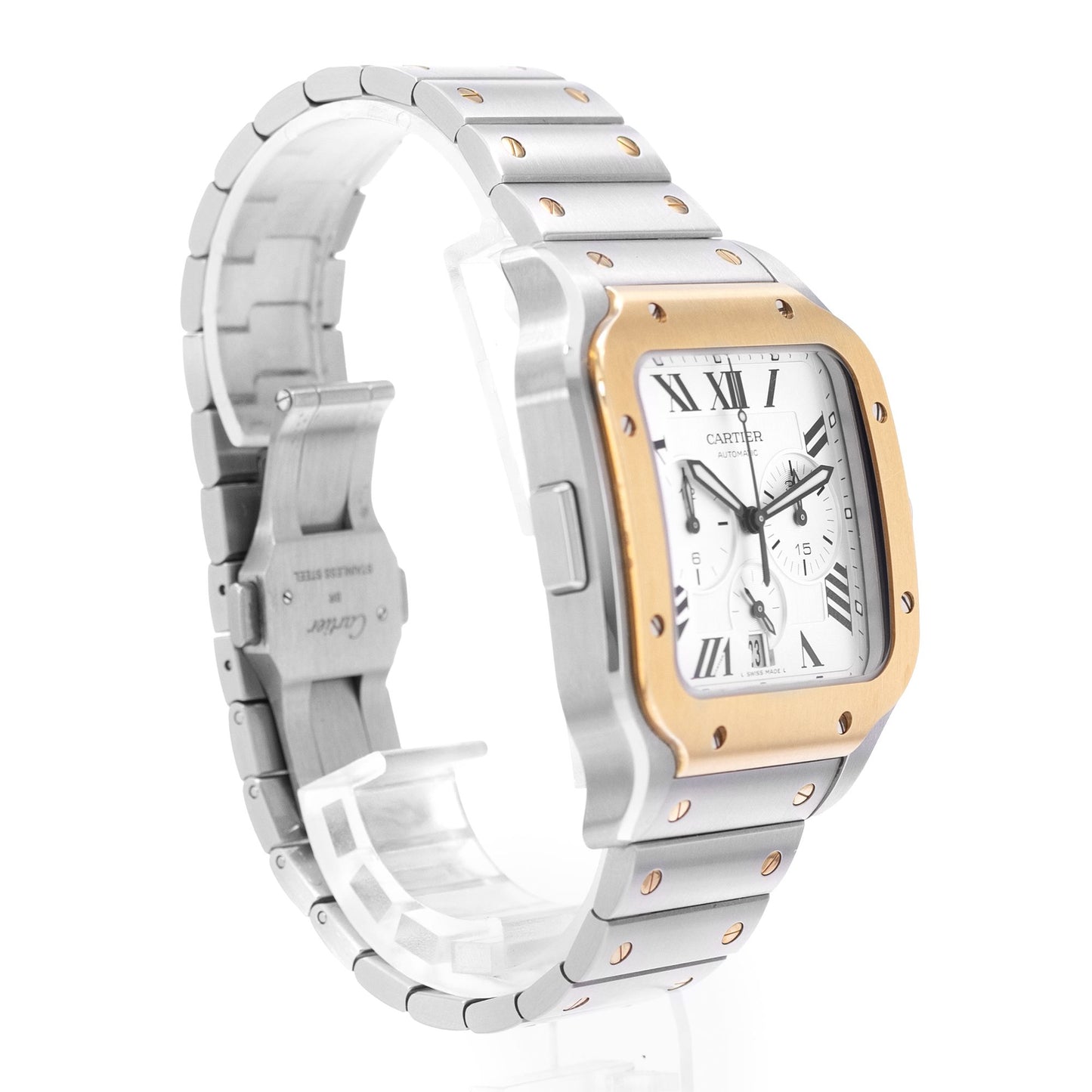 Cartier Santos Steel & Yellow Gold
