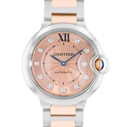 Cartier Ballon Bleu 36mm Steel & Rose Gold