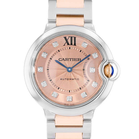 Cartier Ballon Bleu 36mm Steel & Rose Gold