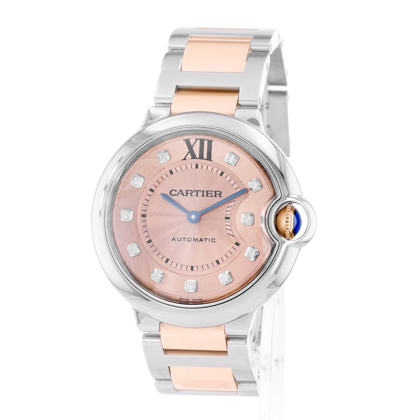 Cartier Ballon Bleu 36mm Steel & Rose Gold