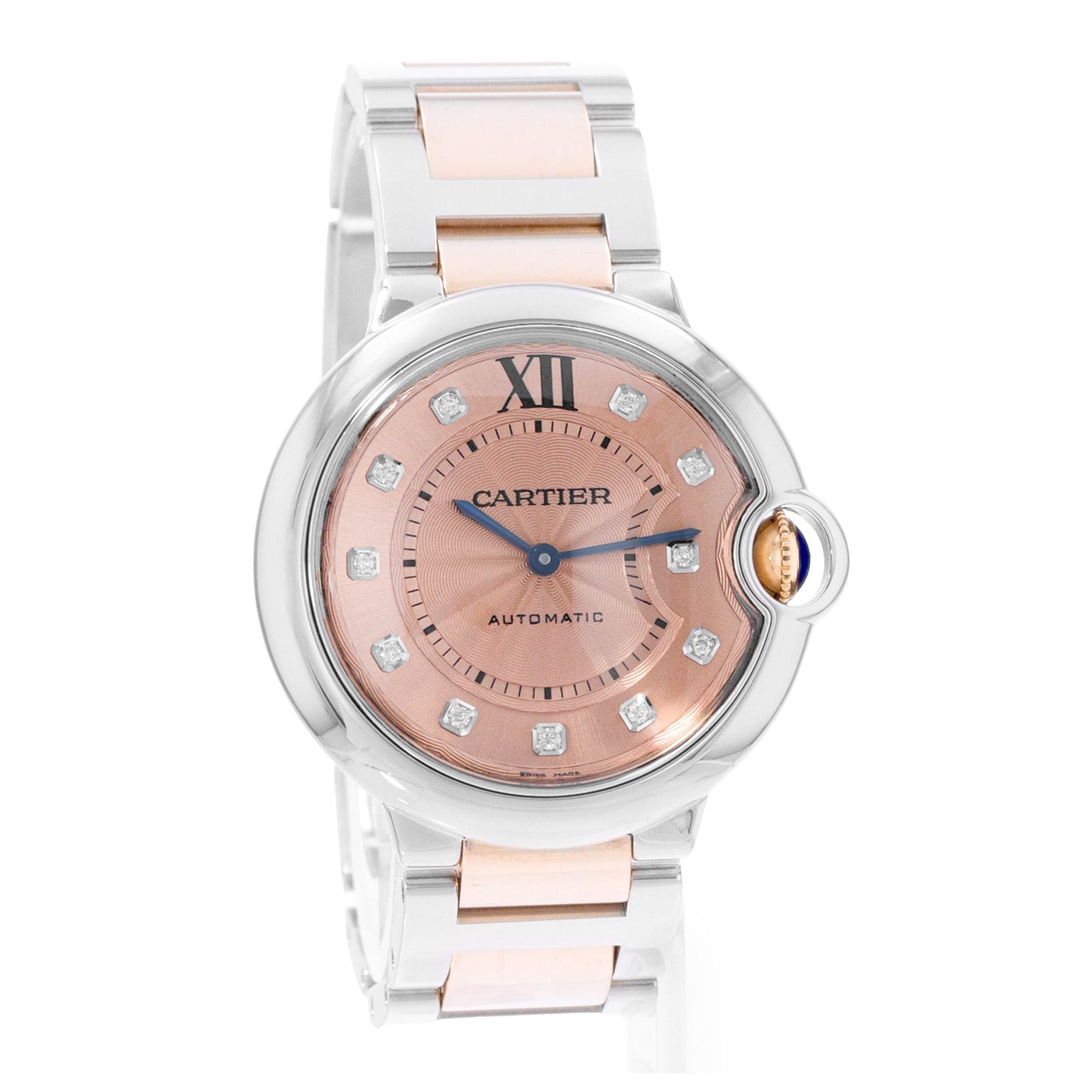 Cartier Ballon Bleu 36mm Steel & Rose Gold