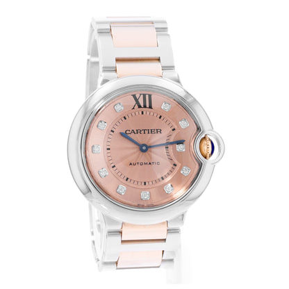 Cartier Ballon Bleu 36mm Steel & Rose Gold