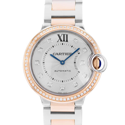 Cartier Ballon Bleu 36mm Steel & Rose Gold