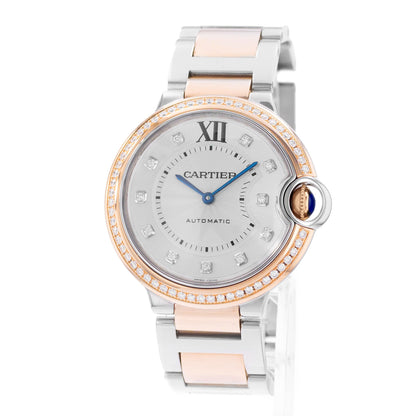 Cartier Ballon Bleu 36mm Steel & Rose Gold