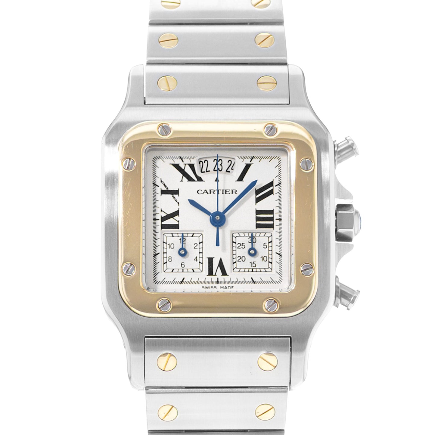 Cartier Santos Galbee Steel & Yellow Gold