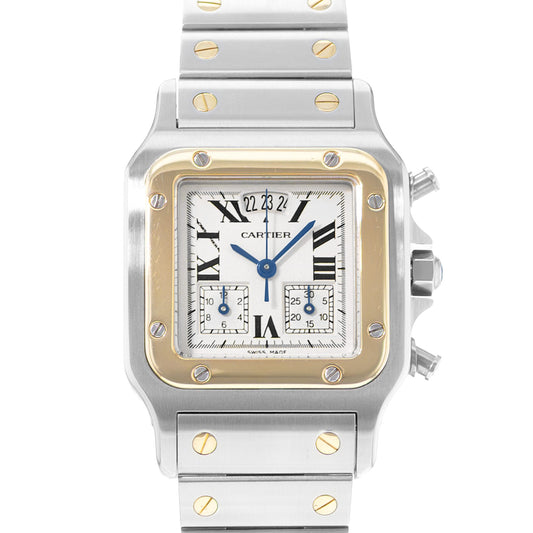Cartier Santos Galbee Steel & Yellow Gold