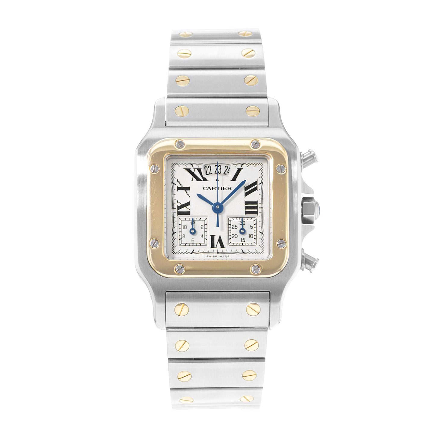 Cartier Santos Galbee Steel & Yellow Gold
