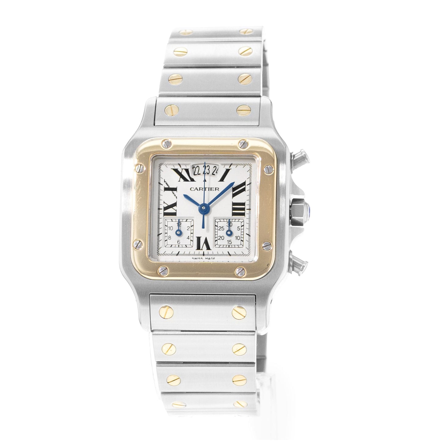 Cartier Santos Galbee Steel & Yellow Gold