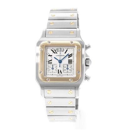 Cartier Santos Galbee Steel & Yellow Gold