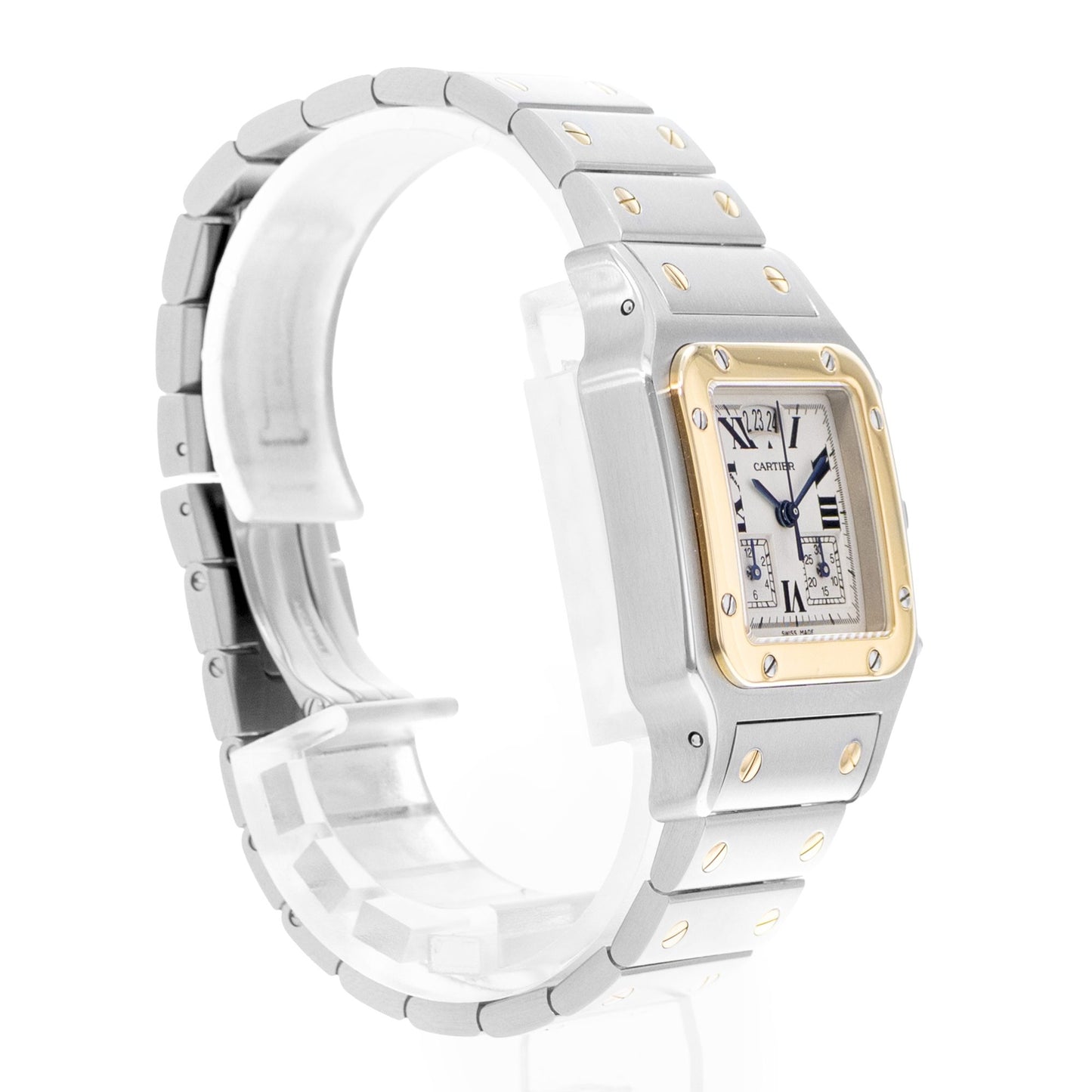 Cartier Santos Galbee Steel & Yellow Gold