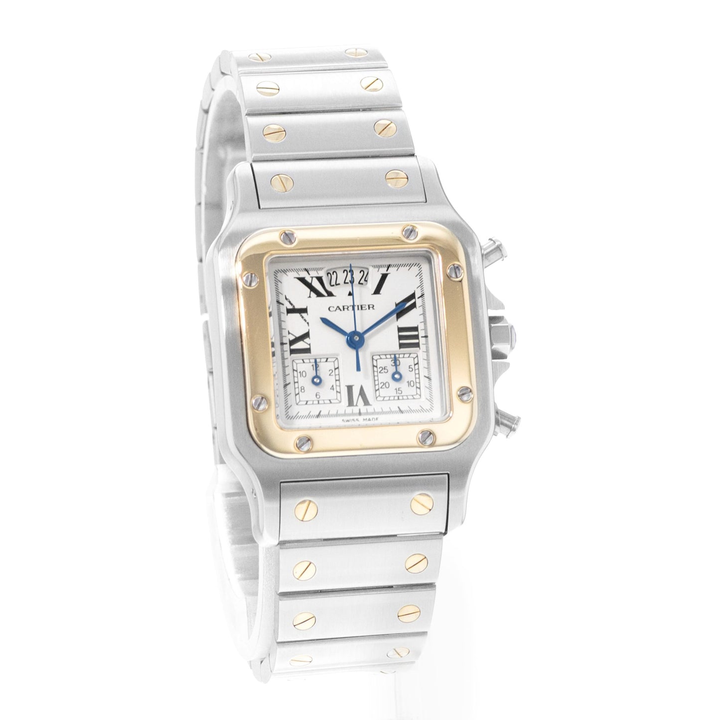 Cartier Santos Galbee Steel & Yellow Gold