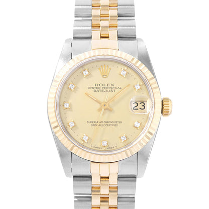 Rolex Datejust 31 Steel & Yellow Gold