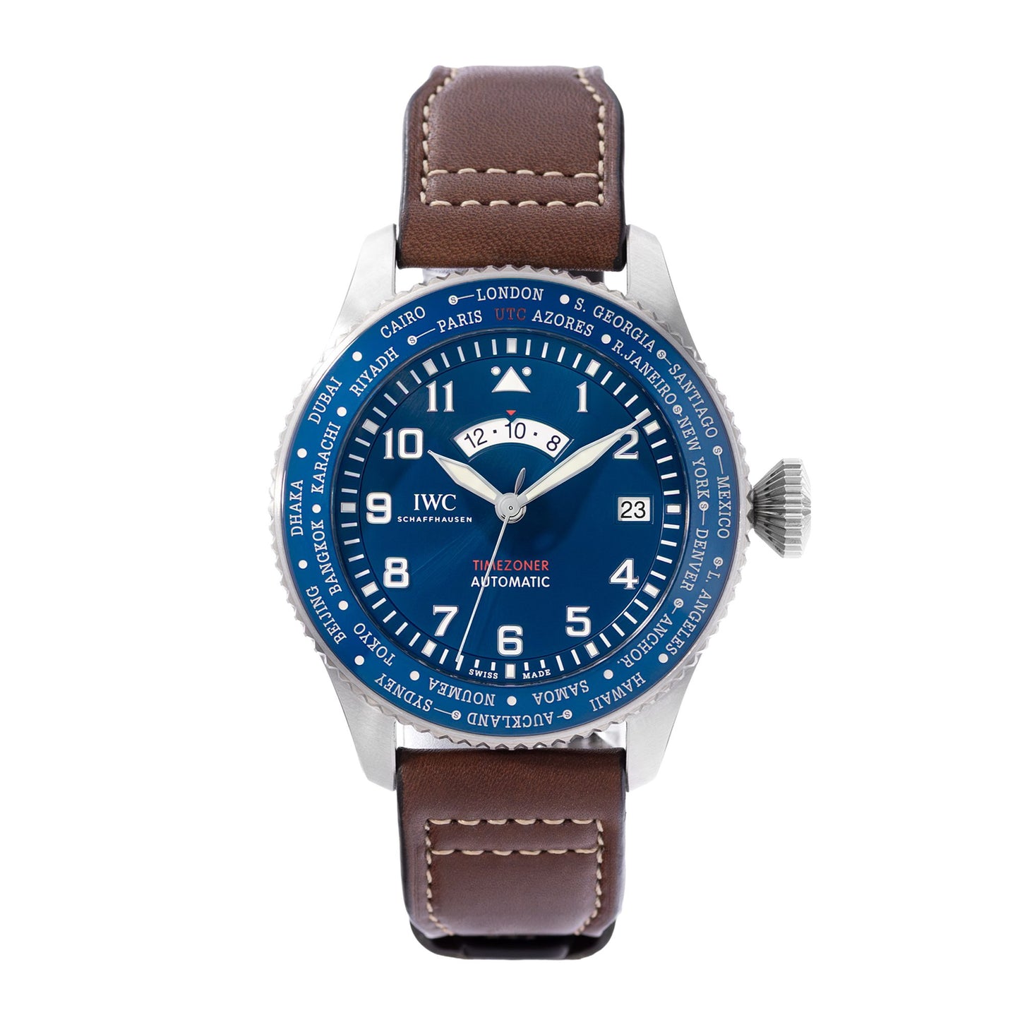 IWC Pilot Timezoner Steel