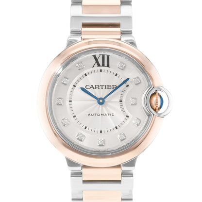 Cartier Ballon Bleu 36mm Steel & Rose Gold