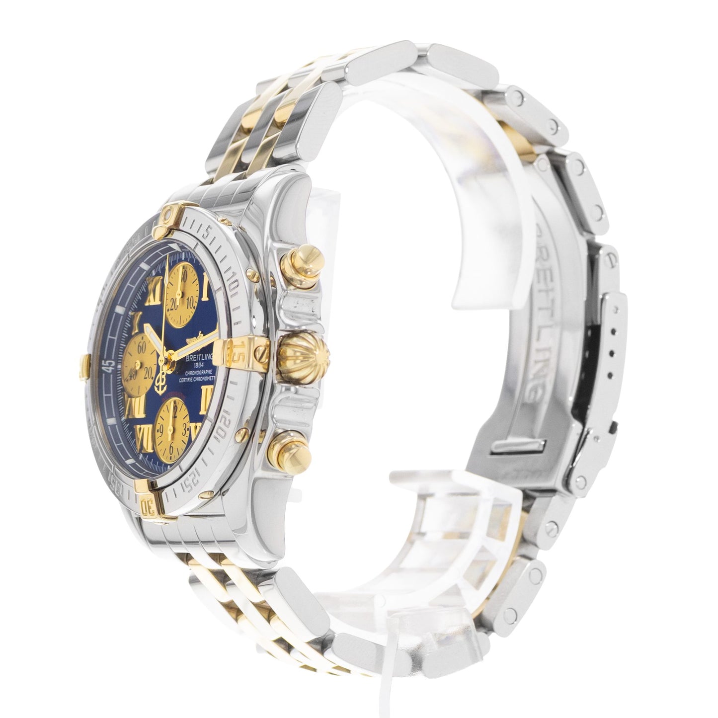 Breitling Chrono Cockpit Steel & Yellow Gold