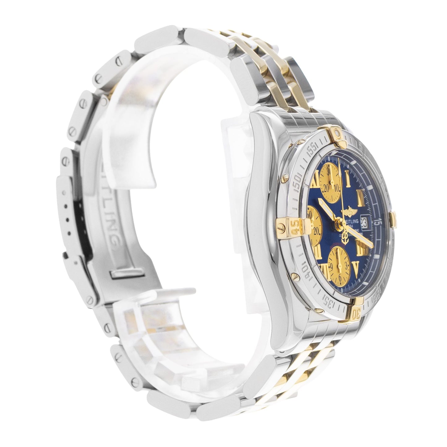 Breitling Chrono Cockpit Steel & Yellow Gold