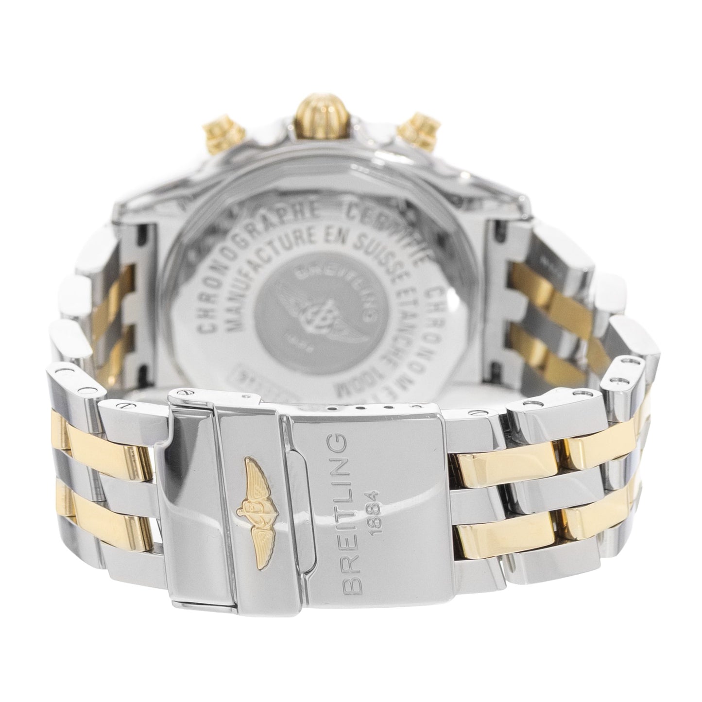 Breitling Chrono Cockpit Steel & Yellow Gold