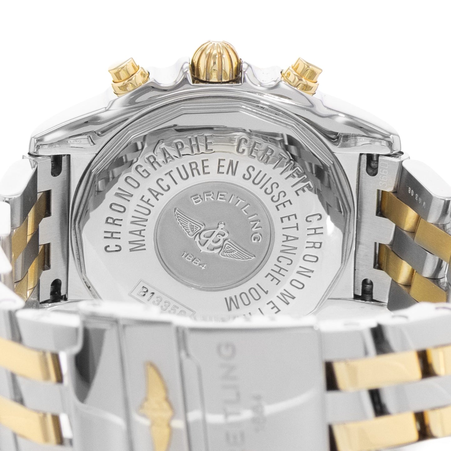 Breitling Chrono Cockpit Steel & Yellow Gold