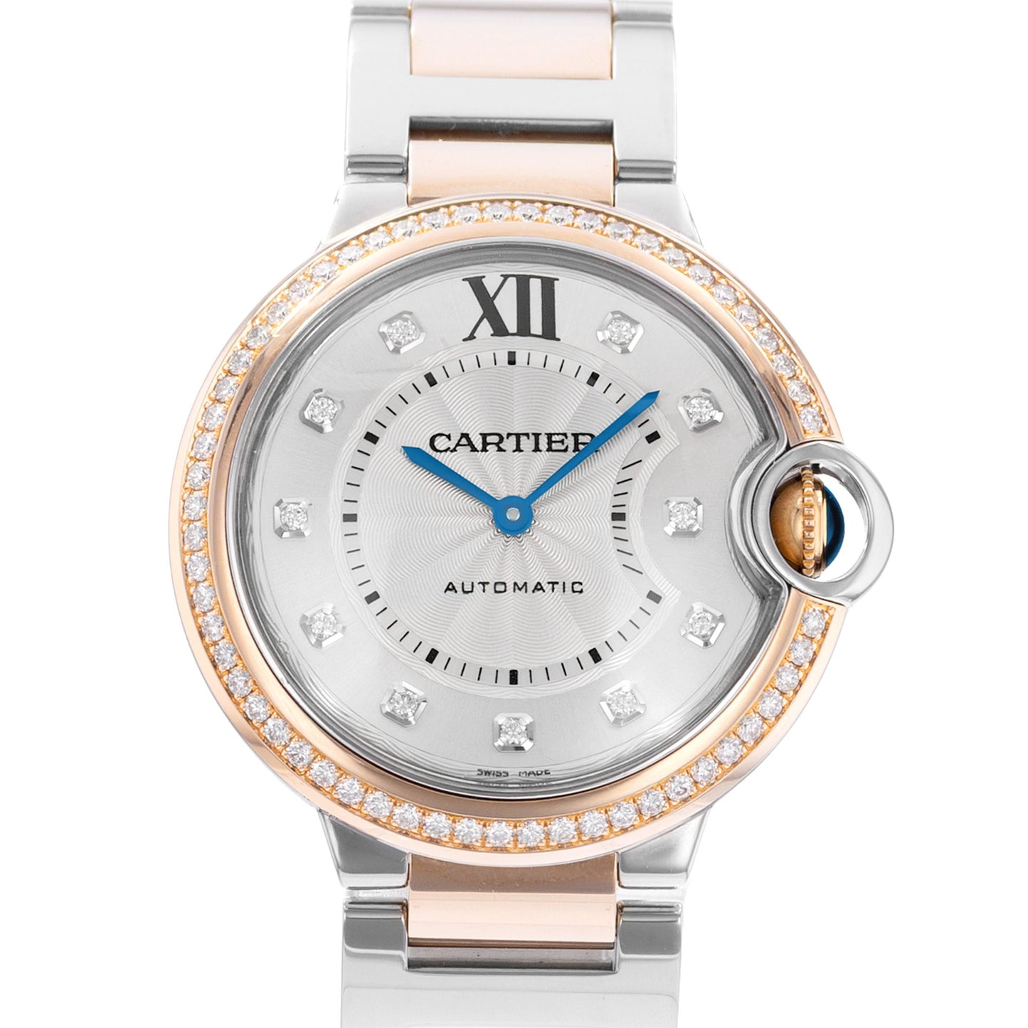 Cartier Ballon Bleu 36mm Steel & Rose Gold