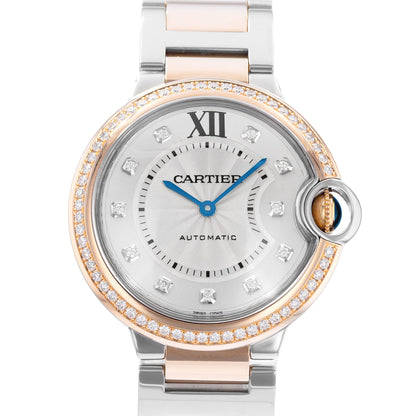 Cartier Ballon Bleu 36mm Steel & Rose Gold