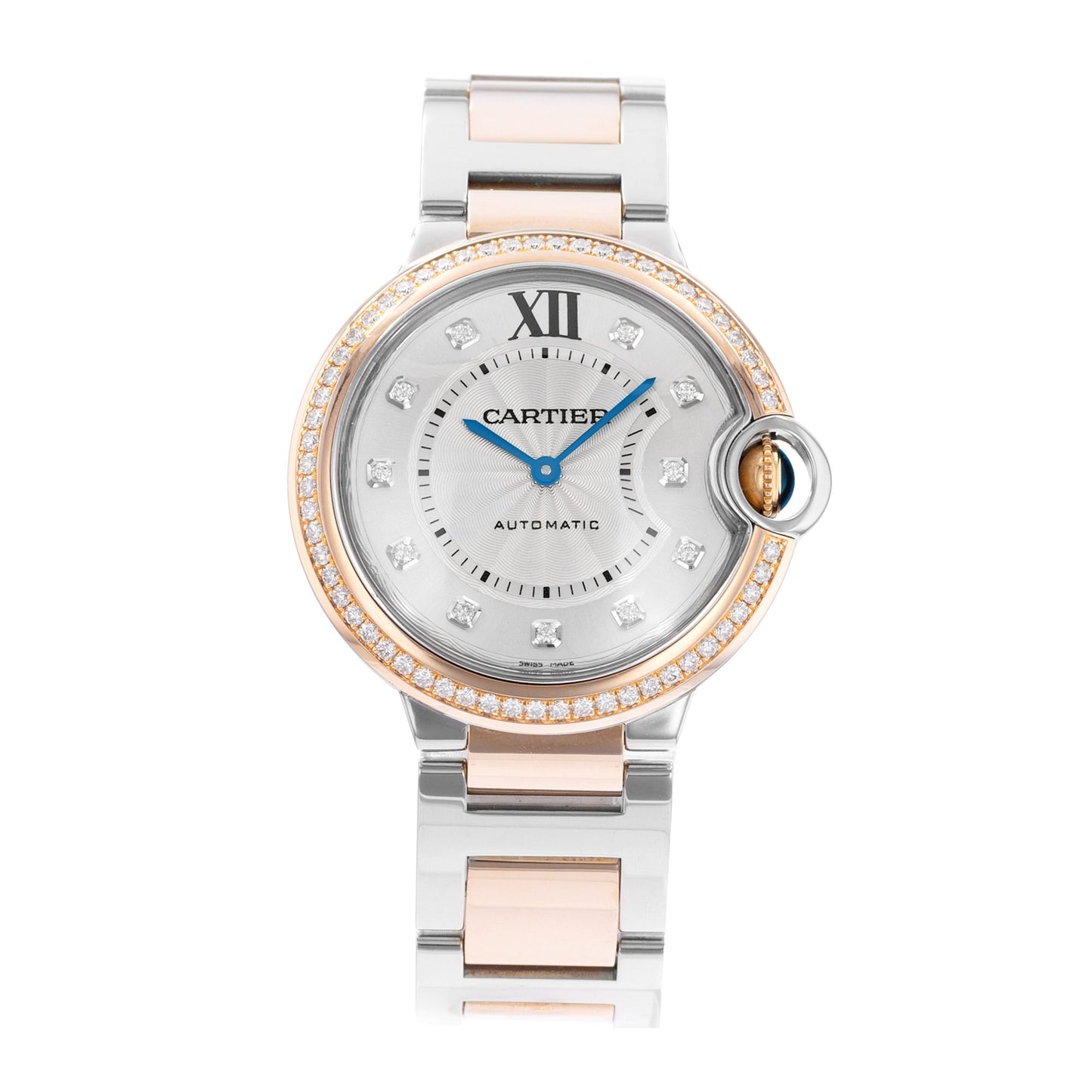 Cartier Ballon Bleu 36mm Steel & Rose Gold