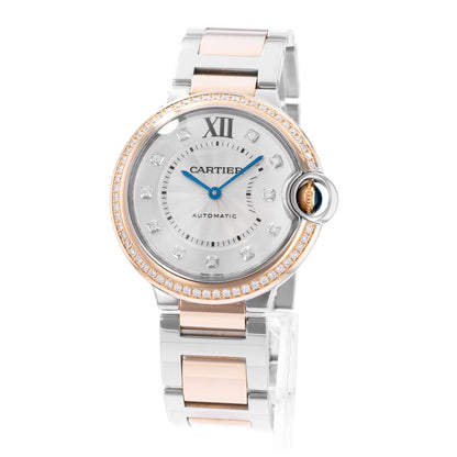Cartier Ballon Bleu 36mm Steel & Rose Gold