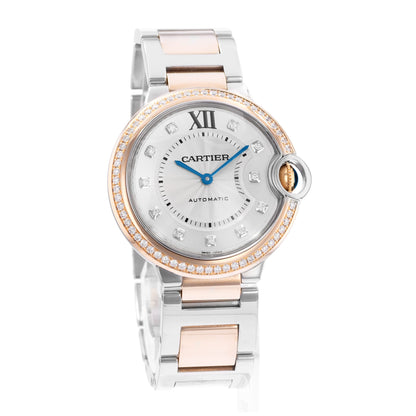 Cartier Ballon Bleu 36mm Steel & Rose Gold