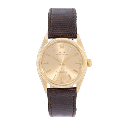 Rolex Oyster Perpetual 34 14K Yellow Gold