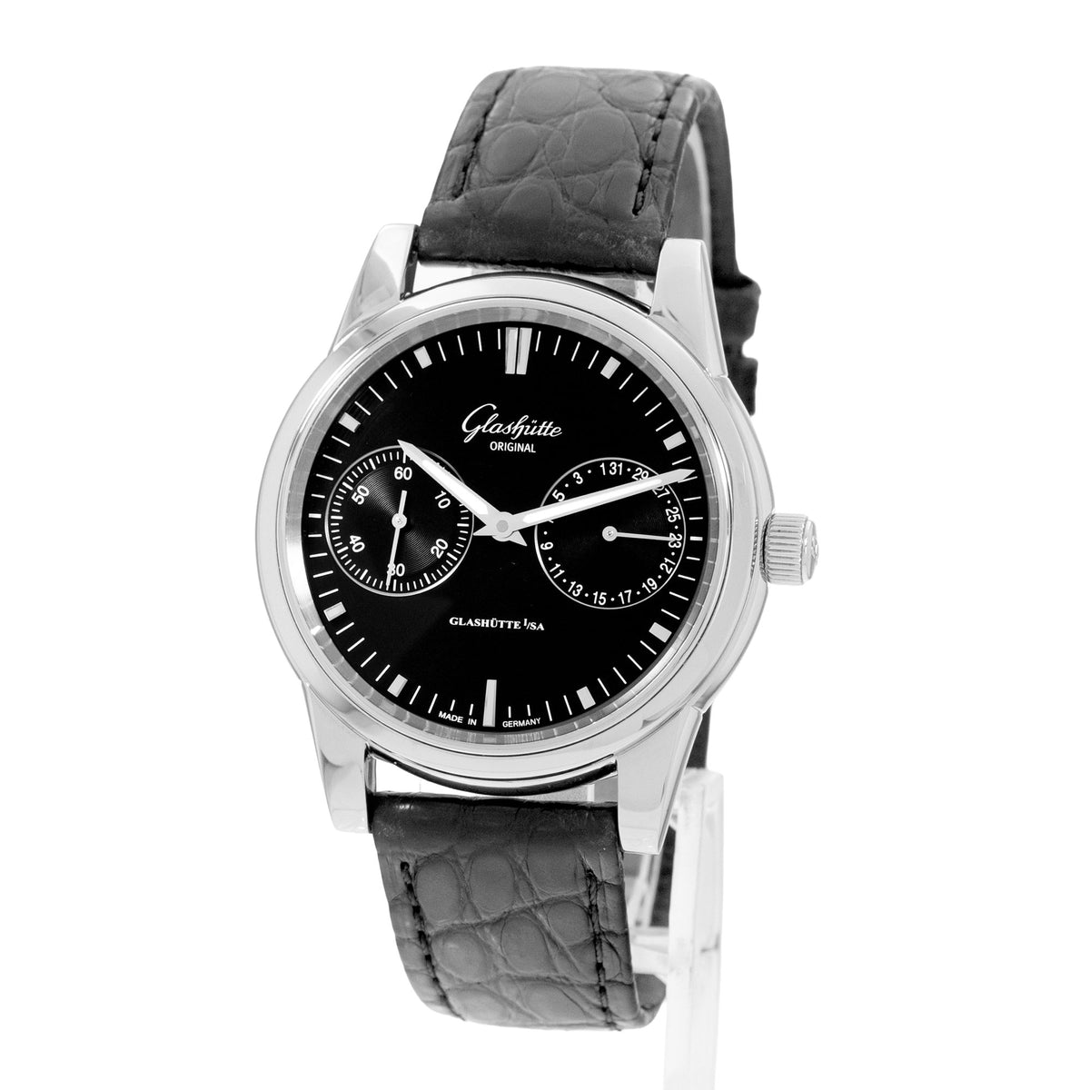 Glashutte Original Senator Hand Date Steel